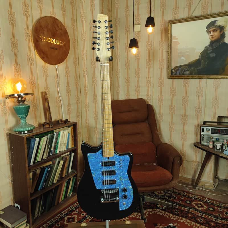Krunk 12 String Style Electric Guitar Soviet Retro Reissue USSR Vibe image 1