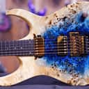 Mayones Duvell Elite Pro 6 Trans Natural fade blue burst in gloss