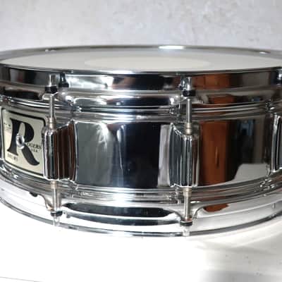 Rogers "Big R" SuperTen 5x14" 10-Lug Steel Snare Drum 1975 - 1976 - Chrome image 6