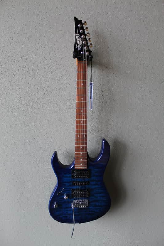 Brand New Ibanez Gio GRX70QAL Left Handed Electric Guitar - Transparent Blue Burst image 1