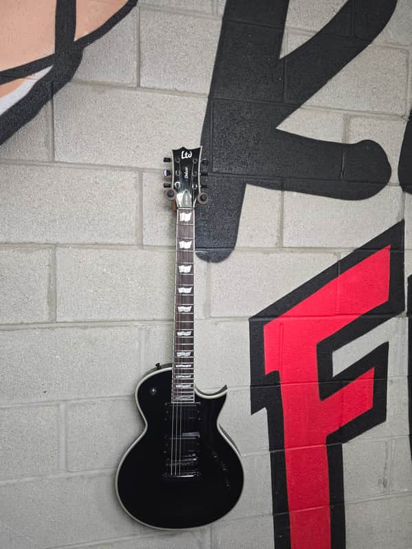 ESP LTD EC-1000 Deluxe- 2022- Black with black hardware-Fushman Fluence Pick-ups image 1