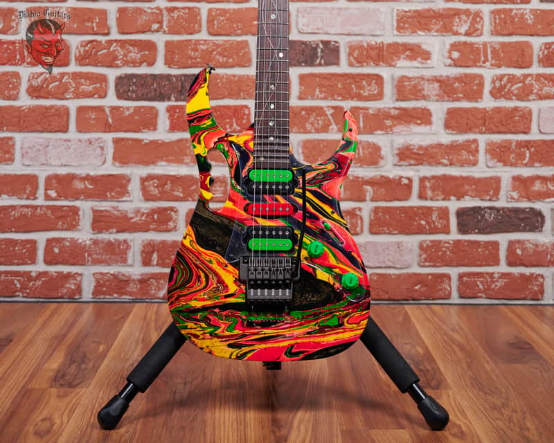 Ibanez Steve Vai Signature JEM2K DNA 228 of 300 DNA Multicolor 2000 w/OHSC