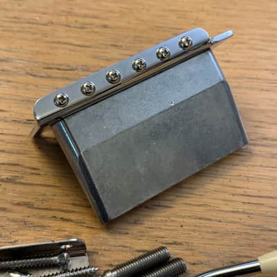 Fender Player II Modified USA Saddles Stratocaster Tremolo Bridge Full Assembly Springs Arm Pivot Screws MIM American Strat image 3