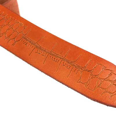 Walker & Williams SP-77 Tiger Tan All Italian Leather Strap with Ostrich Leg Tooling image 4