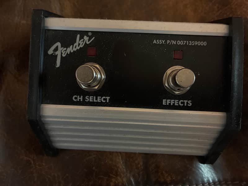 Fender 099-4062-000 2-Button Footswitch with 1/4" Jack for Hot Rod Series 2010s - Black image 1