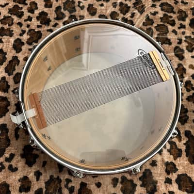 [80s] Ludwig Classic Maple Snare Drum 14*5 Silver Sparkle image 4