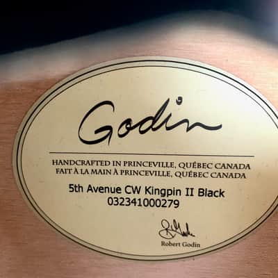 Godin 5th Avenue CW Kingpin II Black image 14