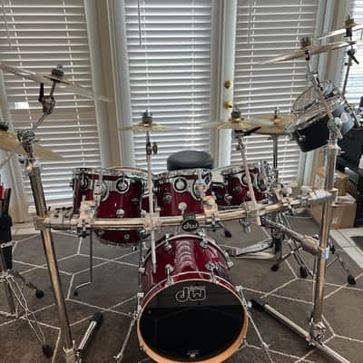 DW Performance Series 6 PC. Drum Kit w/ Hardware 2016 - Present - Cherry Stain Lacquer image 11