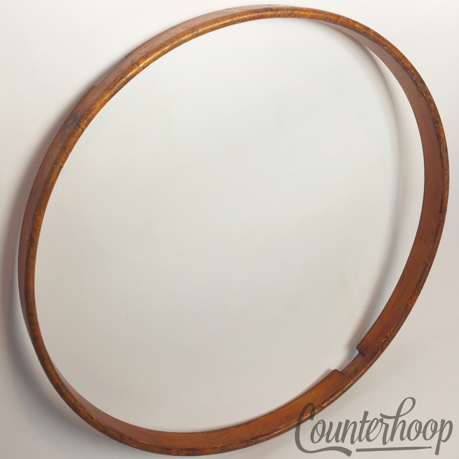 Leedy 15" 1Ply Solid Maple Natural Wood Hoop/Rim Snare Drum Resonant Vintage 10s — main photograph