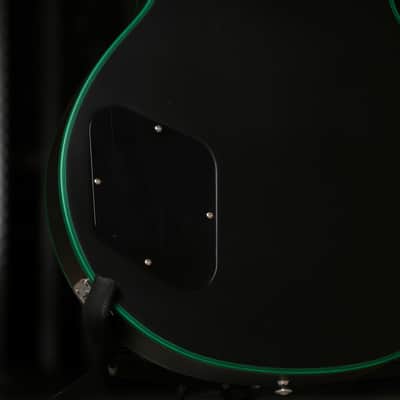 Gibson Les Paul Custom - Solid Body Electric Guitar Satin Black Green Widow image 9