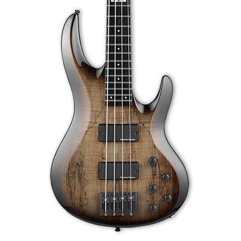 ESP E-II BTL-4 Bass Guitar w/ Case - Black Natural Burst - B-Stock