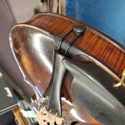 Stainer Antique Violin with coffin case restored with fiddle violin bridge set up 1 bad gear image 9