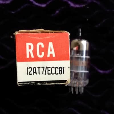 Vintage RCA 12AT7 Preamp Tube Grey Plate ECC81 NOS image 7
