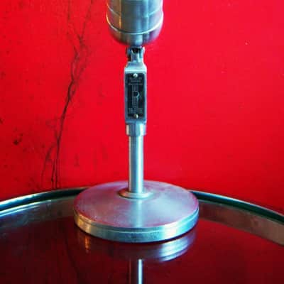 Vintage RARE 1940's Pierce 85 model / Electro-Voice 630 Dynamic Microphone w period E.V stand image 1