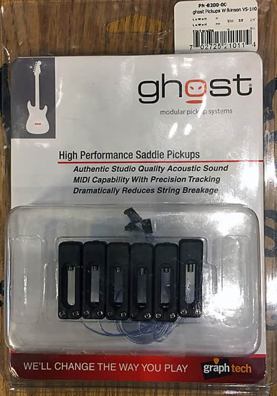 Graphtech Ghost Piezo Saddles set for Wilkinson bridges image 1