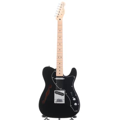Squier Affinity Series® Telecaster® Thinline, Metallic Black (RP) (73565) image 5