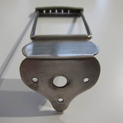 Gibson Epiphone National & Others Acoustic Archtop Guitar Tailpiece Authentic Vintage Part Made in Germany Circa-1940s-1960s-Nickel Silver image 3