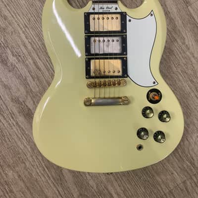Epiphone G-400 Les Paul (SG) Custom 1999 - Antique Ivory image 4