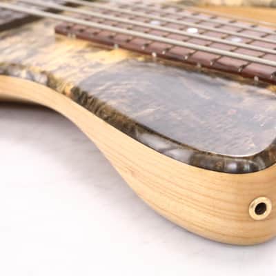 2000 Fodera Imperial Beezelite Buckeye Burl 5-String Bass Guitar Lefty #50662 image 18