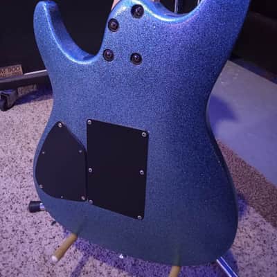 Ibanez S470 Sparkle Blue Custom paint with upgraded middle pickup. image 5