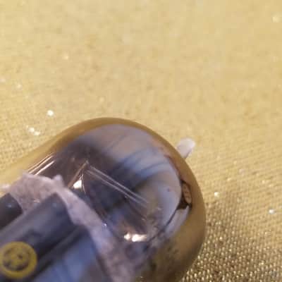 Westinghouse 12BH7A tNOS AT1000 TESTED Vacuum Tube rare long flat RCA-style black plate 12BH7 dual triode 1962 image 12
