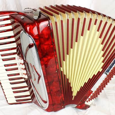 8161 - Candied Apple Candido Piano Accordion LM 41 120 image 1