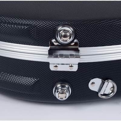 Crossrock F Body Mandolin Sturdy Hard Case with Backpack Straps Unique Design ABS Molded Hardshell image 6