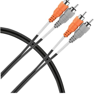 Live Wire P6DP RCA to RCA Dual Patch Cable - 2m