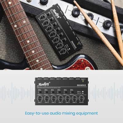 Ultra Low-Noise 6 Channel Line Mixer for Sub-Mixing, DC 5V 4-Stereo Mini Audio Mixer image 7