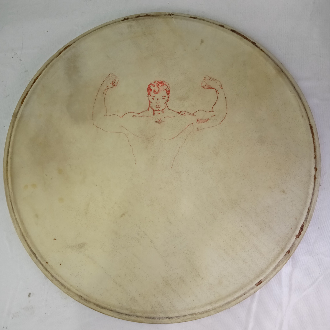 Slingerland Radio King 15"Batter Calf Skin Snare/Tom Drum Head Vintage50s Parade — main photograph