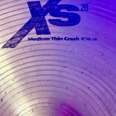 Sabian 18" XS20 Medium Thin Crash Cymbal 2003 - 2015 - Natural image 2