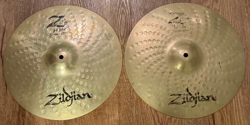 Zildjian Z Custom 14" Hi-Hats Hi Hat Cymbals  Made in USA 1150 1400 Grams image 1