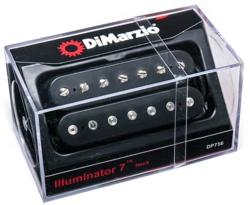 DIMARZIO John Petrucci ILLUMINATOR 7-String Neck Position Humbucker BLACK image 1