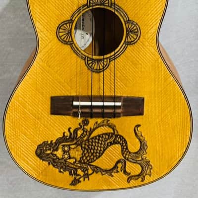 Blueberry Handmade Tenor Ukulele Mermaid Motif image 3