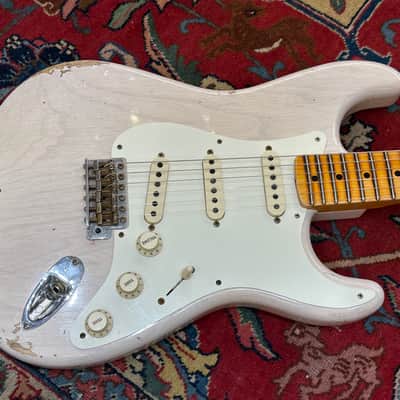 Fender Custom Shop '57 Relic Stratocaster 2022 Aged White Blonde image 4