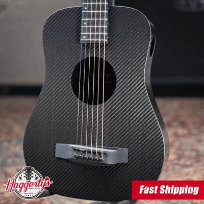 KLOS Acoustic Travel Guitar Left-Handed with Gig Bag image 1