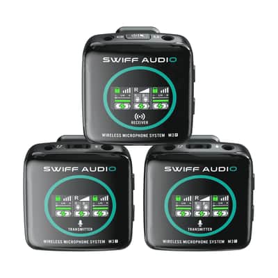 Swiff Audio M3-PRO Wireless Microphone Kit - 2x Transmitters, 1 Receiver - M3PRO image 2