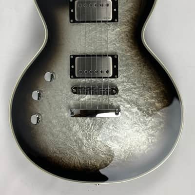 ESP Eclipse Custom Silver Liquid Metal Burst LEFT HANDED Electric Guitar LH + Hard Case MIJ - NEW - IN STOCK image 11