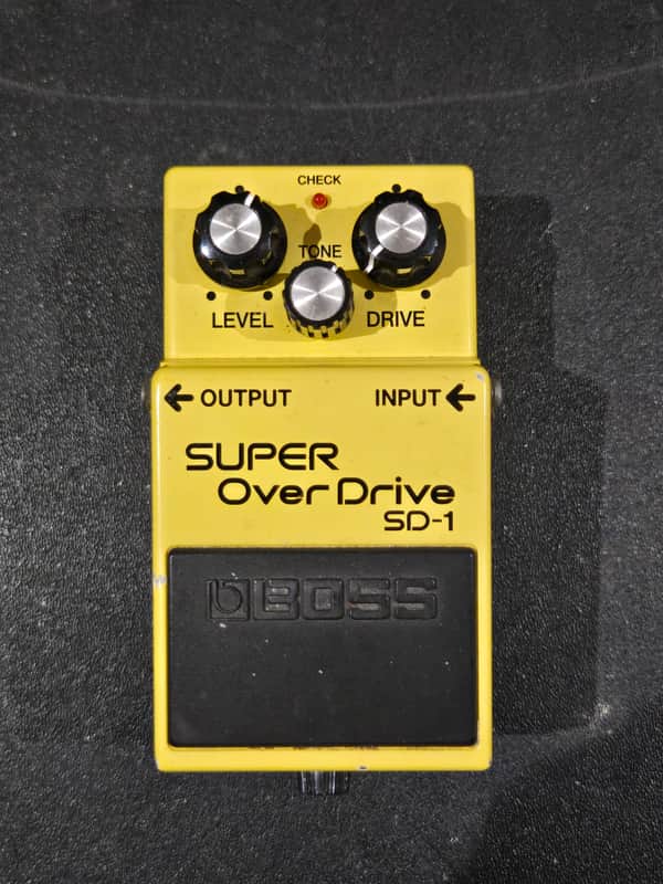 Boss SD-1 Super OverDrive (Silver Label) 1997 - Present - Yellow image 1
