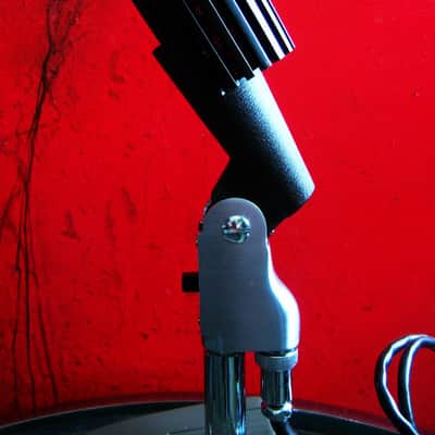 Vintage RARE 1960's Aiwa DM-47 dynamic cardioid microphone High Z w cable & stand Olson Monarch Lafayette image 9