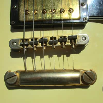 Orville LPC-75 Les Paul Custom Guitar, Japan, White, Gig Bag image 5