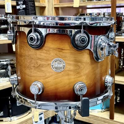 14x11 DW Pure Birch Tom (SS Burnt Toast Burst Finish with Chrome Hardware) image 1