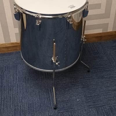 Ludwig 1980s Chrome Over Wood 16″ Single Headed Floor Tom Drum image 5