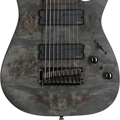 Ibanez Axe Design Lab RG9PB 9-string Electric Guitar - Transparent Gray Flat image 3