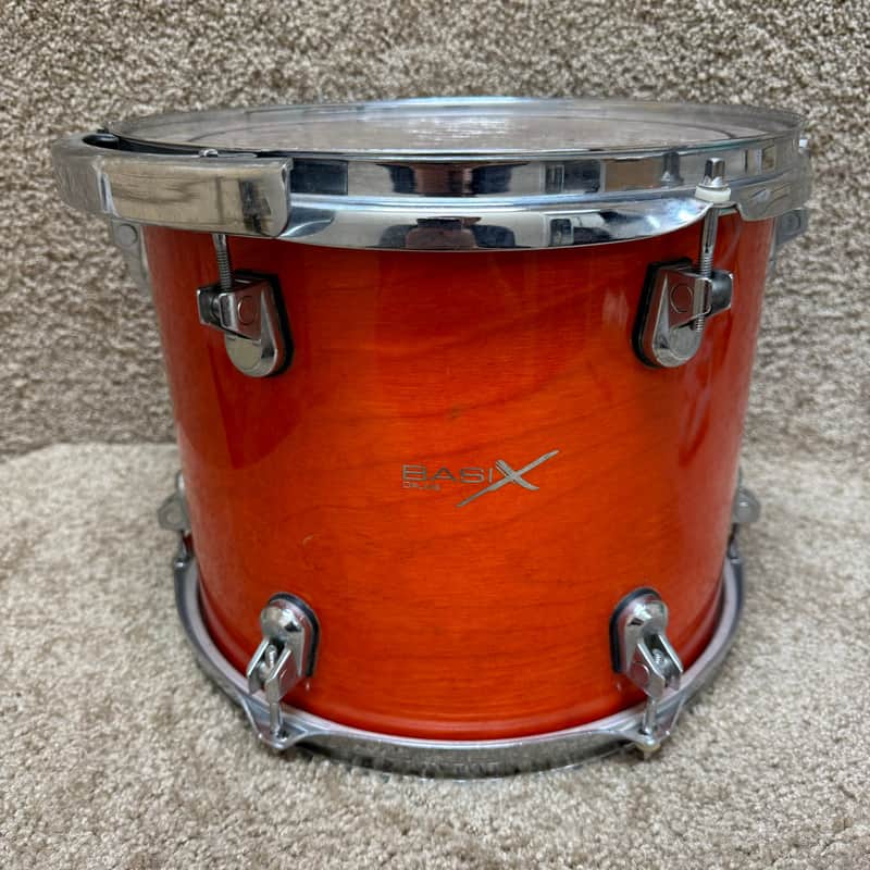 Basix Tom w/ Suspension Mount 12x10 Orange Stain image 1