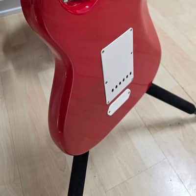 1977 Fender Stratocaster Dakota Red Kahler HSH American Vintage 70s 1970's DiMarzio USA Strat Custom Fiesta Red Guitar image 12