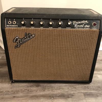 Vintage Fender Princeton Reverb 1965 Blackface image 1