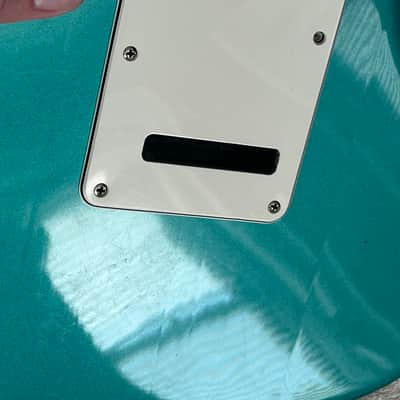 Share 1994 Fender 40th Anniversary Stratocaster guitar body USA American Turquoise image 6