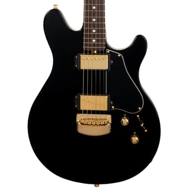 Ernie Ball Music Man Valentine Electric Guitar, Gloss Black image 1