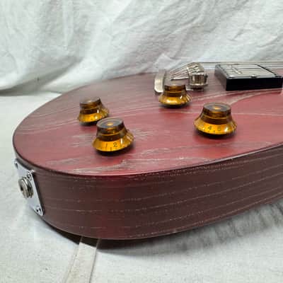 Knaggs Kenai T3 Satin Singlecut Guitar with Case 2017 - Burgundy Drift image 16